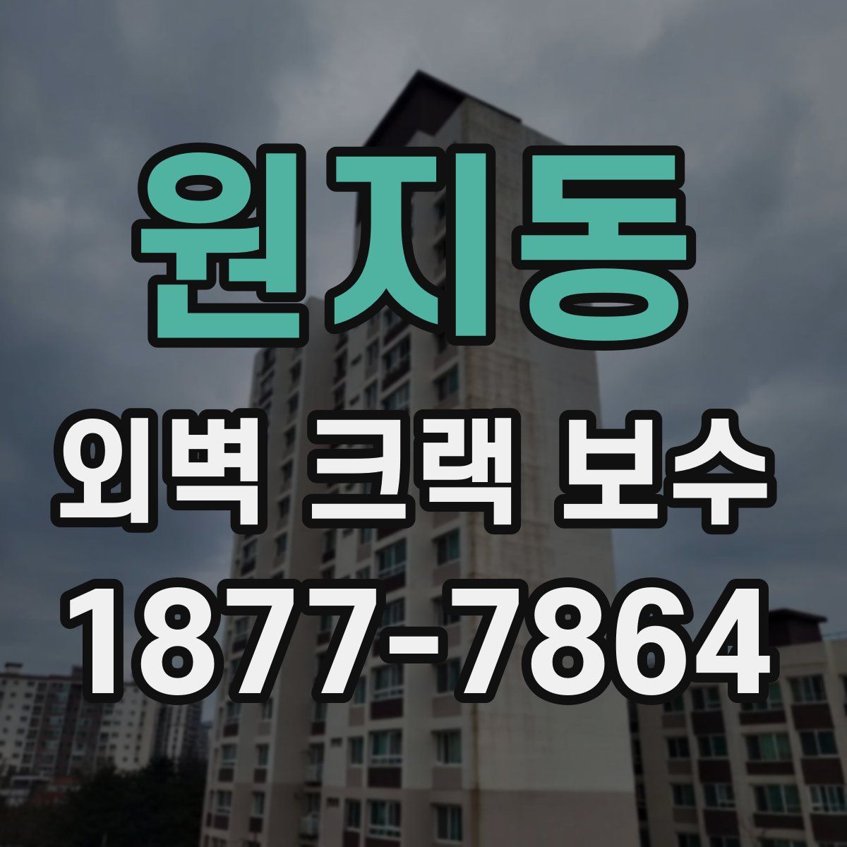 원지동 외벽 크랙 보수