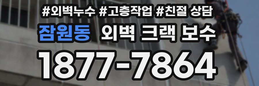 잠원동 외벽 크랙 보수