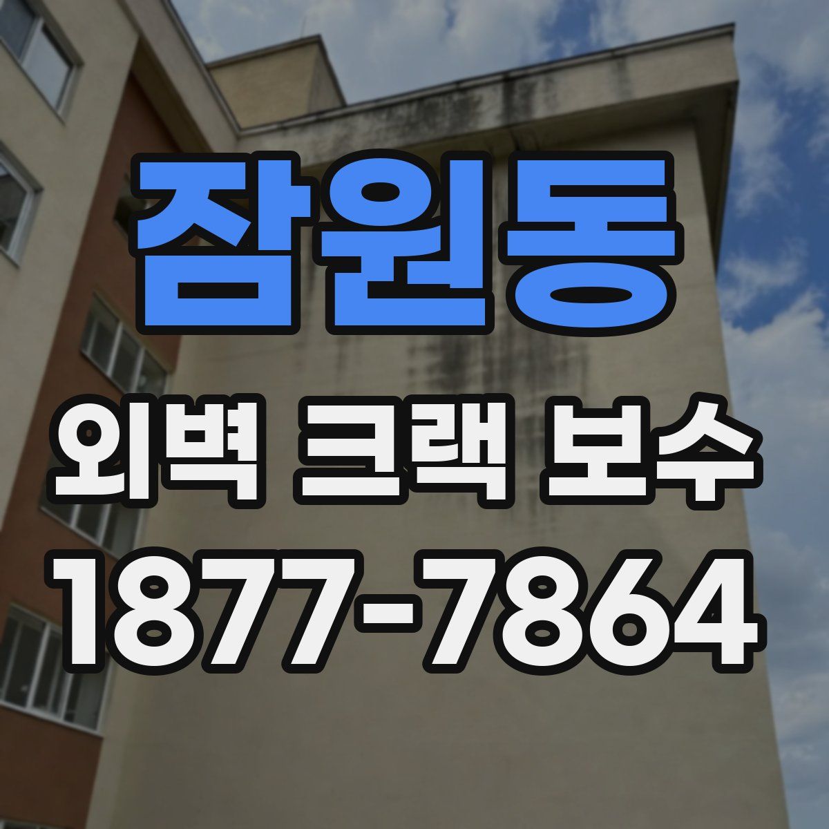 잠원동 외벽 크랙 보수