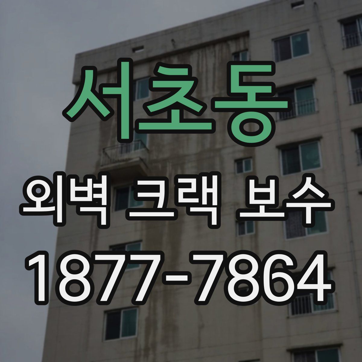 서초동 외벽 크랙 보수