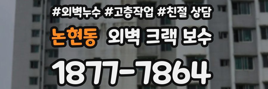 논현동 외벽 크랙 보수