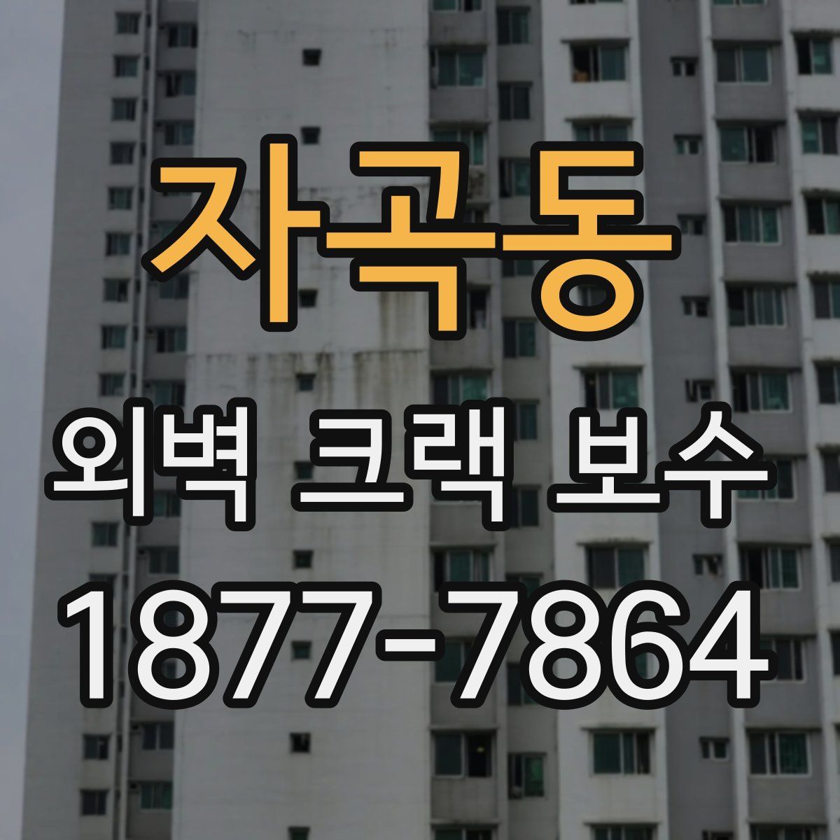 자곡동 외벽 크랙 보수