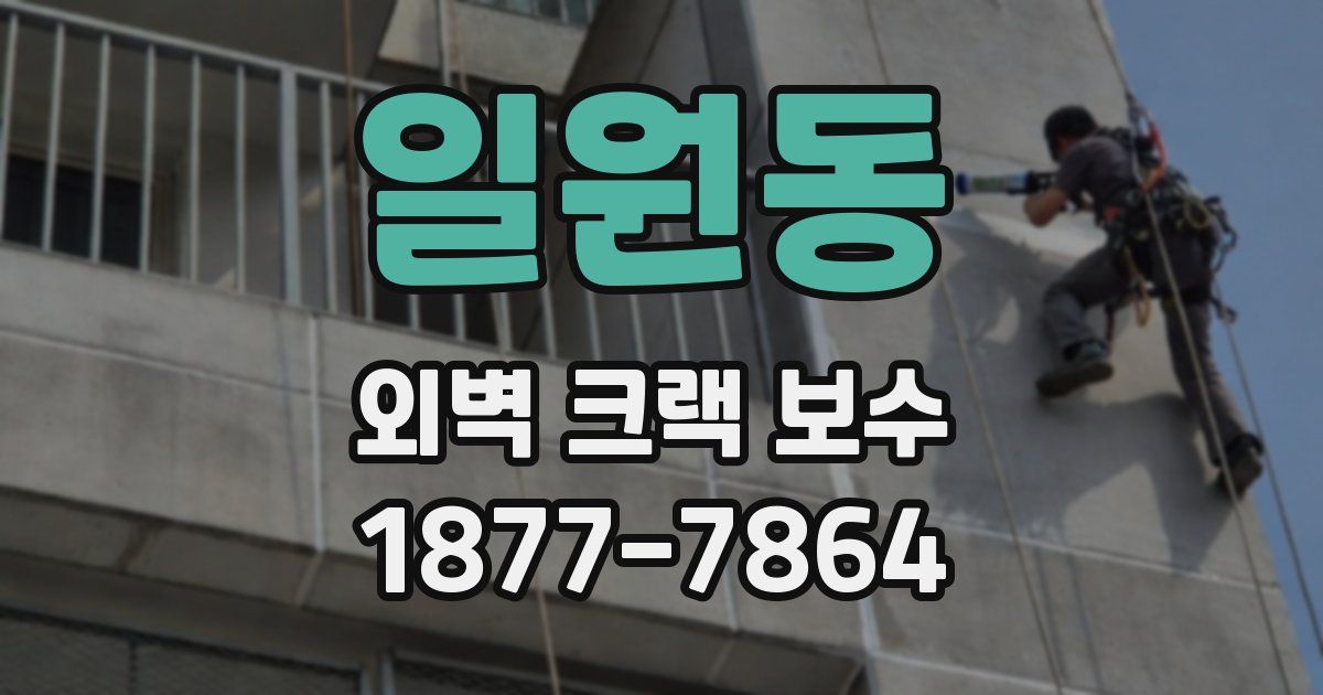 일원동 외벽 크랙 보수