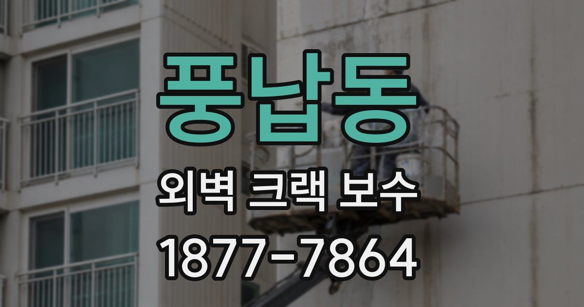 풍납동 외벽 크랙 보수