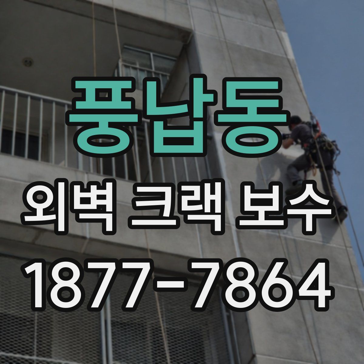 풍납동 외벽 크랙 보수