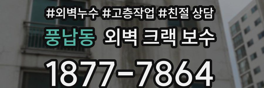 풍납동 외벽 크랙 보수