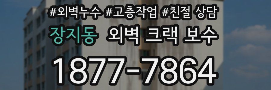 장지동 외벽 크랙 보수