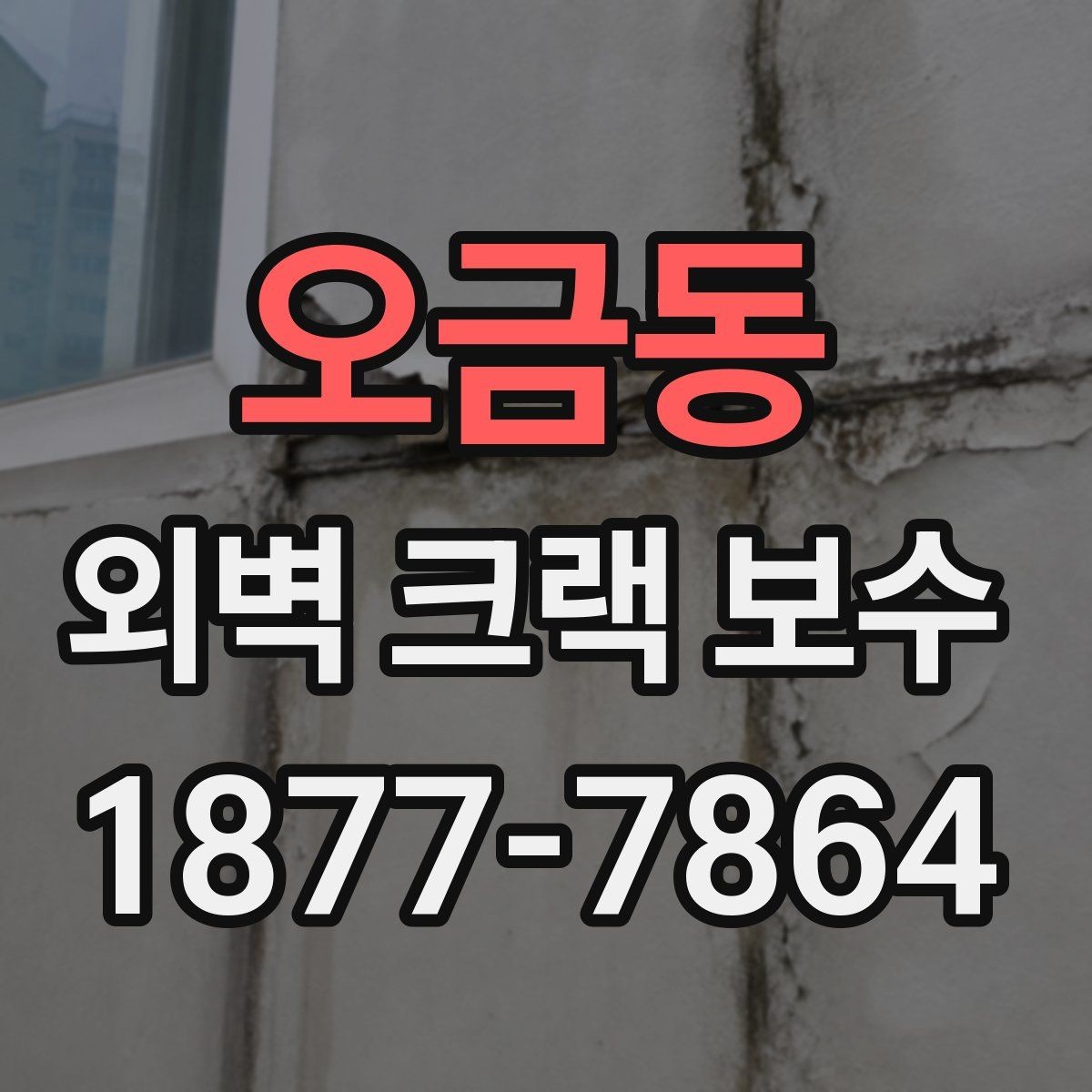 오금동 외벽 크랙 보수 현장 선택 시 살펴볼 시공 경험