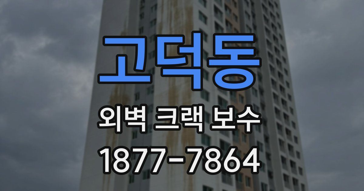 고덕동 외벽 크랙 보수