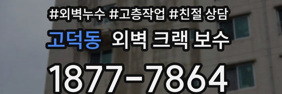 고덕동 외벽 크랙 보수