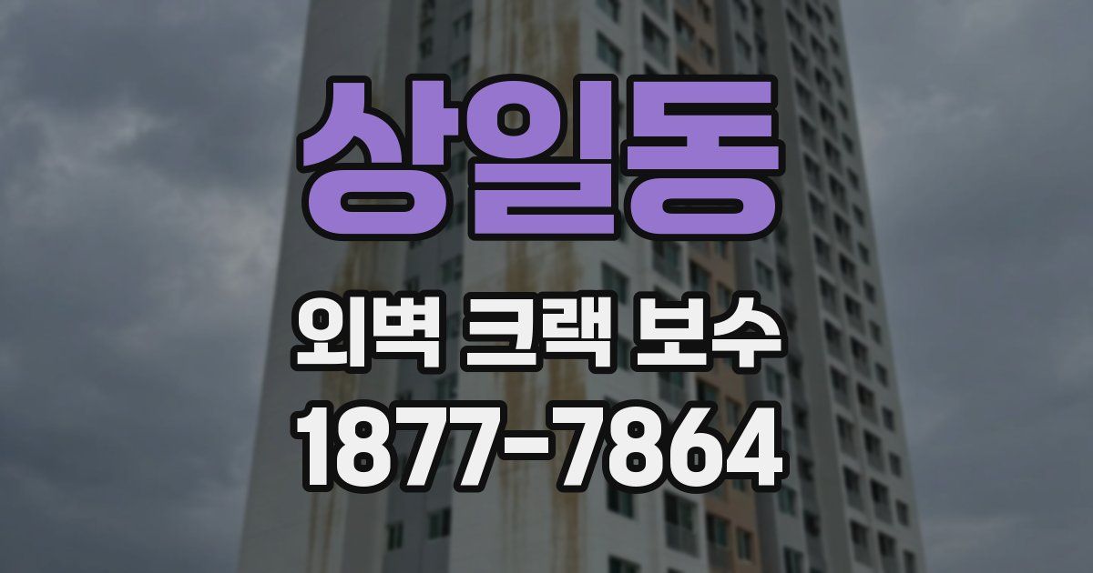 상일동 외벽 크랙 보수