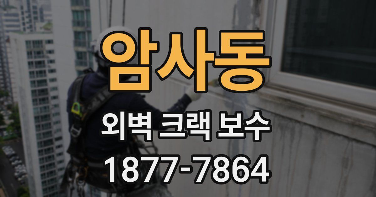 암사동 외벽 크랙 보수