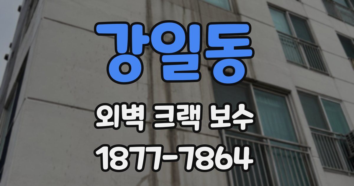 강일동 외벽 크랙 보수