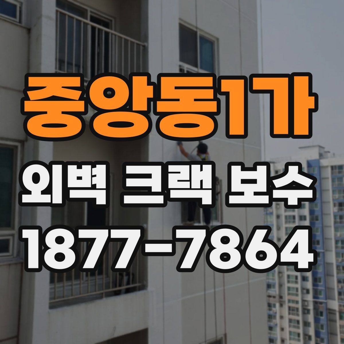 중앙동1가 외벽 크랙 보수