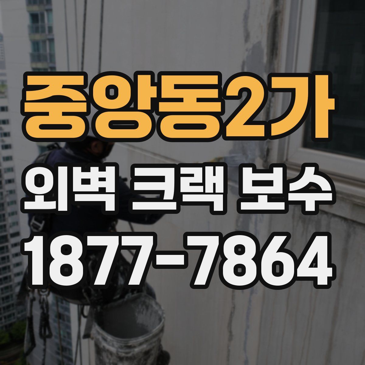 중앙동2가 외벽 크랙 보수