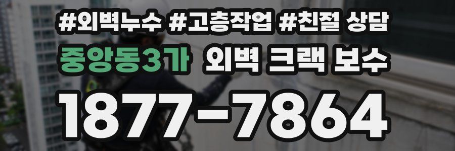 중앙동3가 외벽 크랙 보수