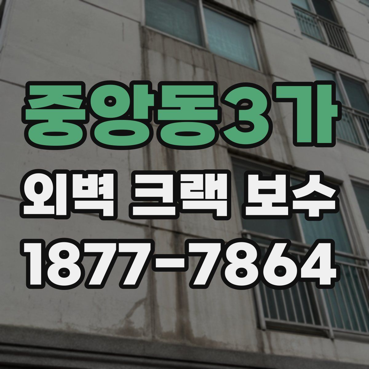 중앙동3가 외벽 크랙 보수