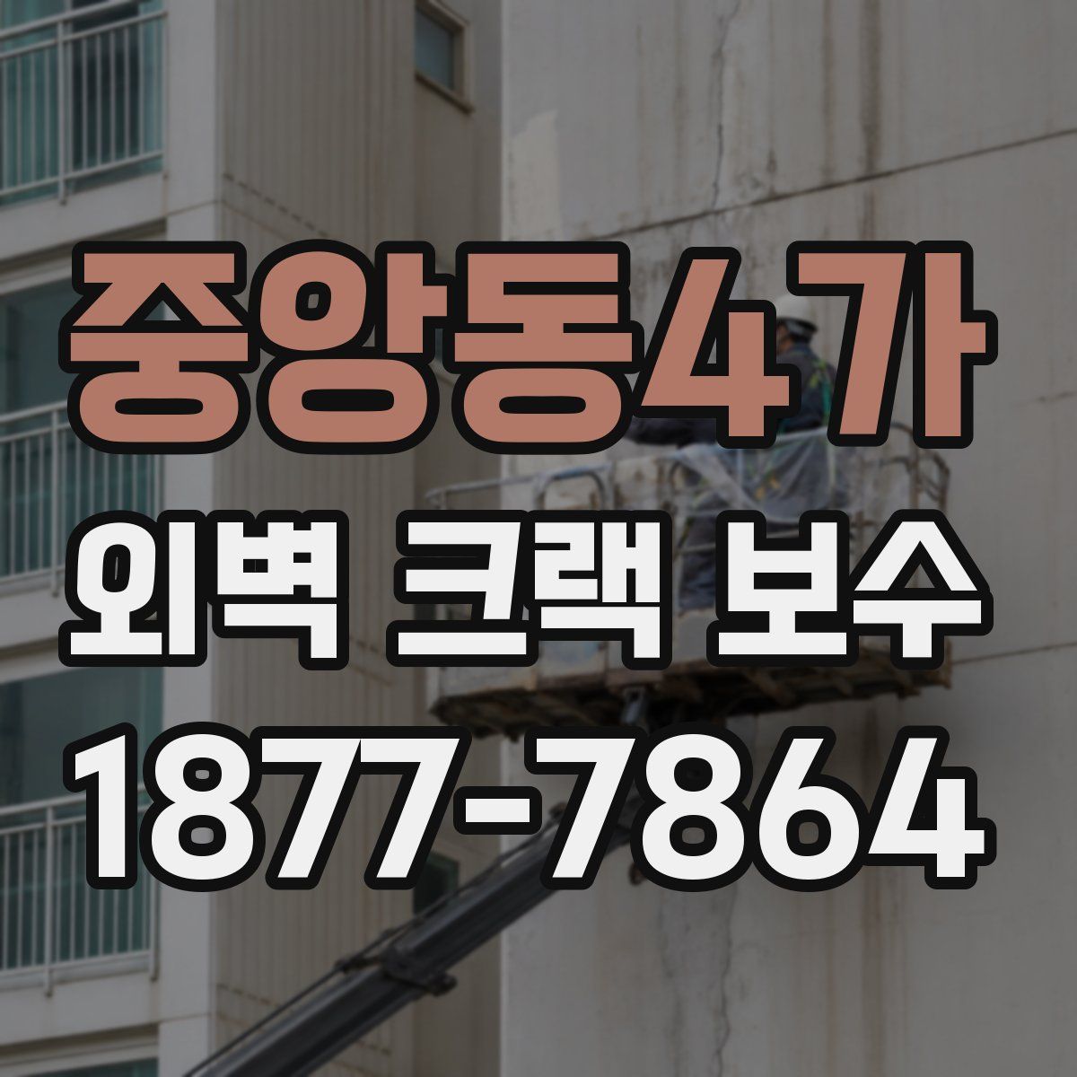 중앙동4가 외벽 크랙 보수