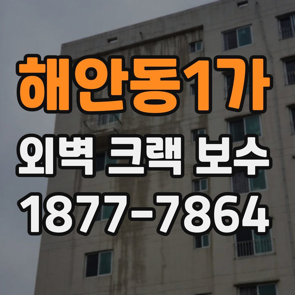 해안동1가 외벽 크랙 보수