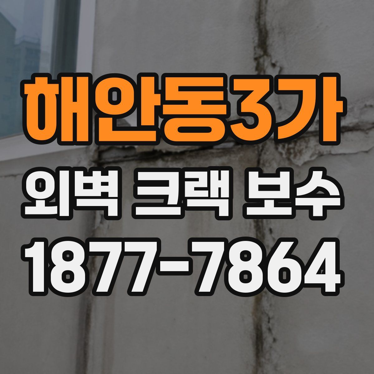 해안동3가 외벽 크랙 보수