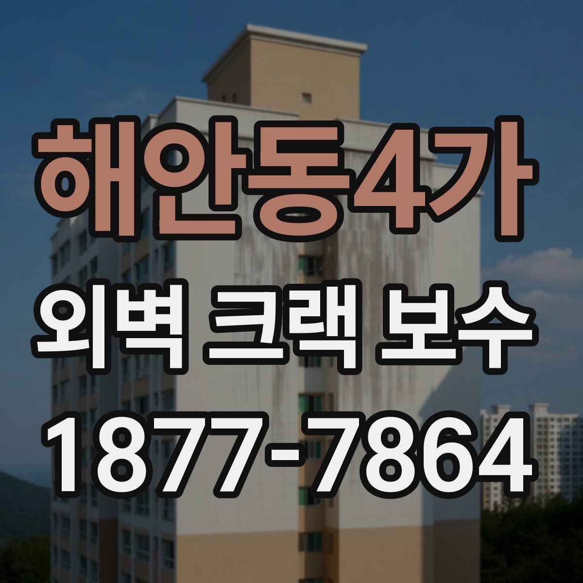 해안동4가 외벽 크랙 보수