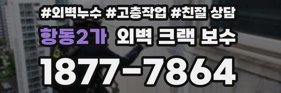 항동2가 외벽 크랙 보수