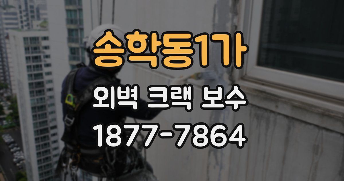 송학동1가 외벽 크랙 보수