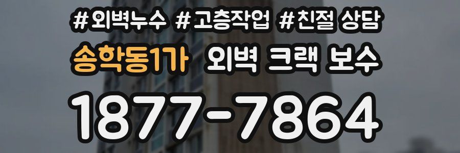 송학동1가 외벽 크랙 보수