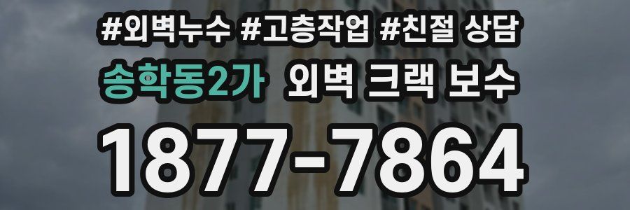 송학동2가 외벽 크랙 보수