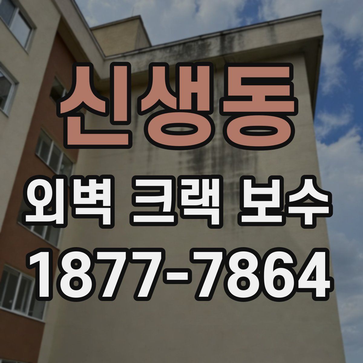 신생동 외벽 크랙 보수