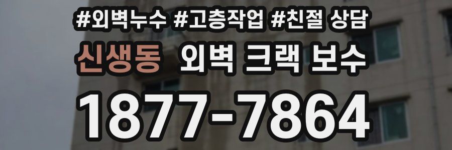 신생동 외벽 크랙 보수