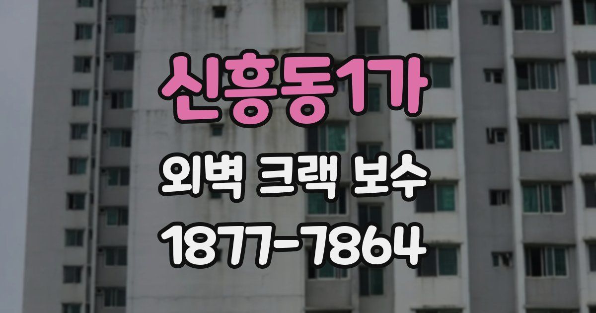 신흥동1가 외벽 크랙 보수