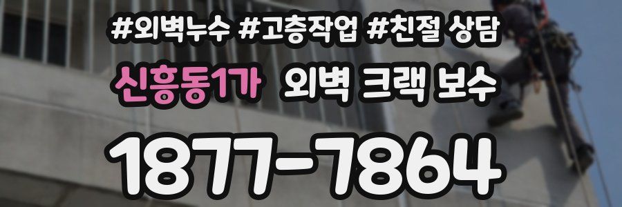 신흥동1가 외벽 크랙 보수