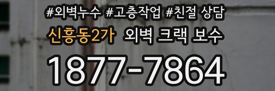 신흥동2가 외벽 크랙 보수