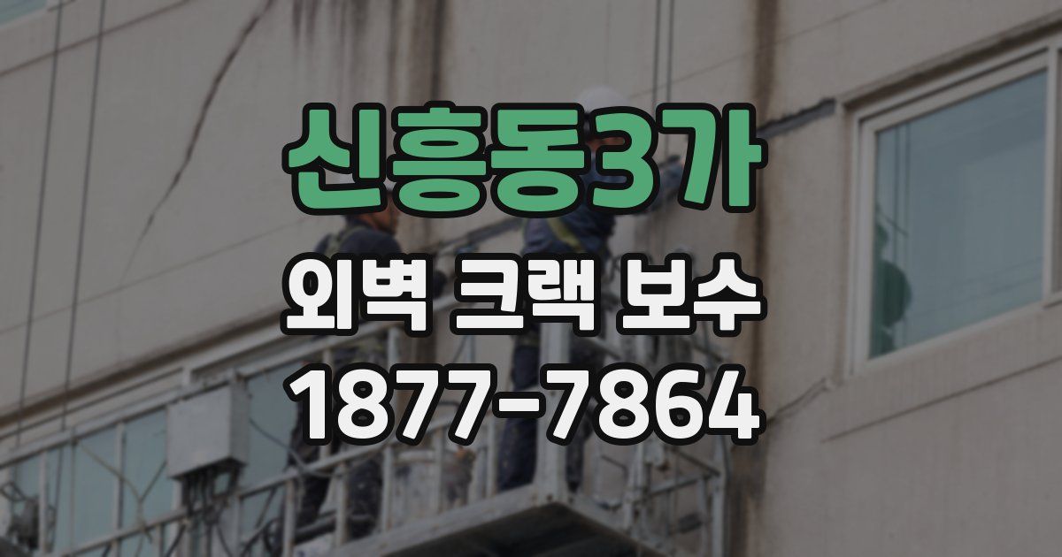 신흥동3가 외벽 크랙 보수