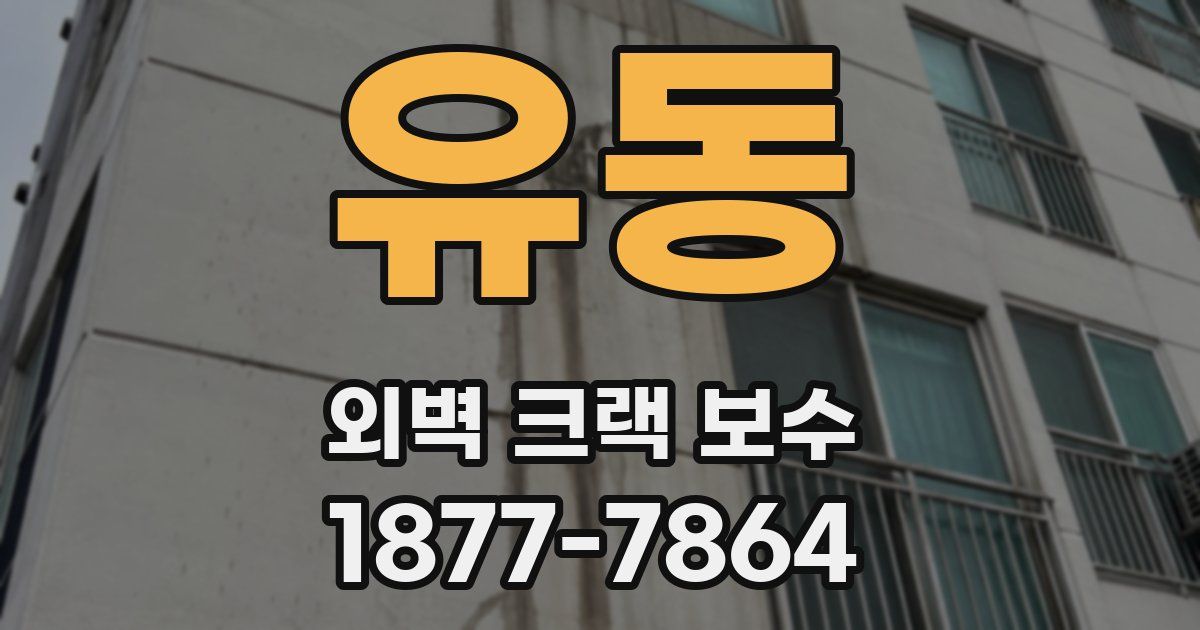 유동 외벽 크랙 보수
