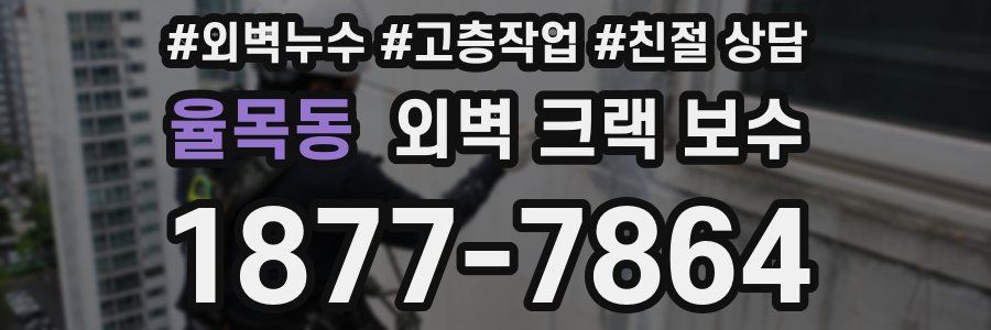 율목동 외벽 크랙 보수