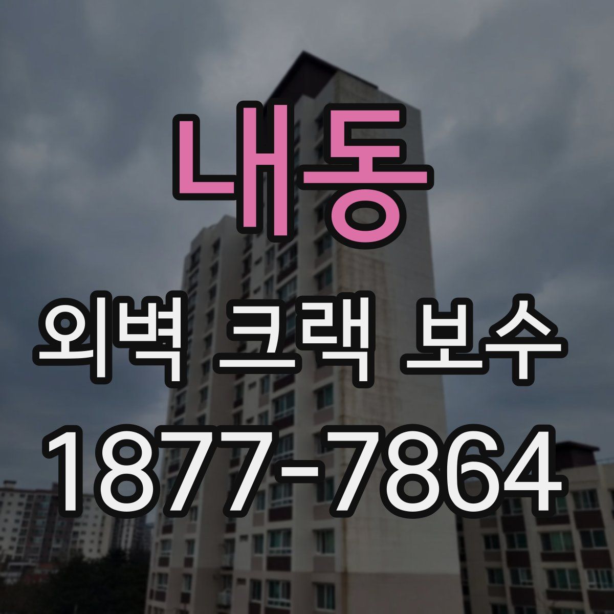 내동 외벽 크랙 보수