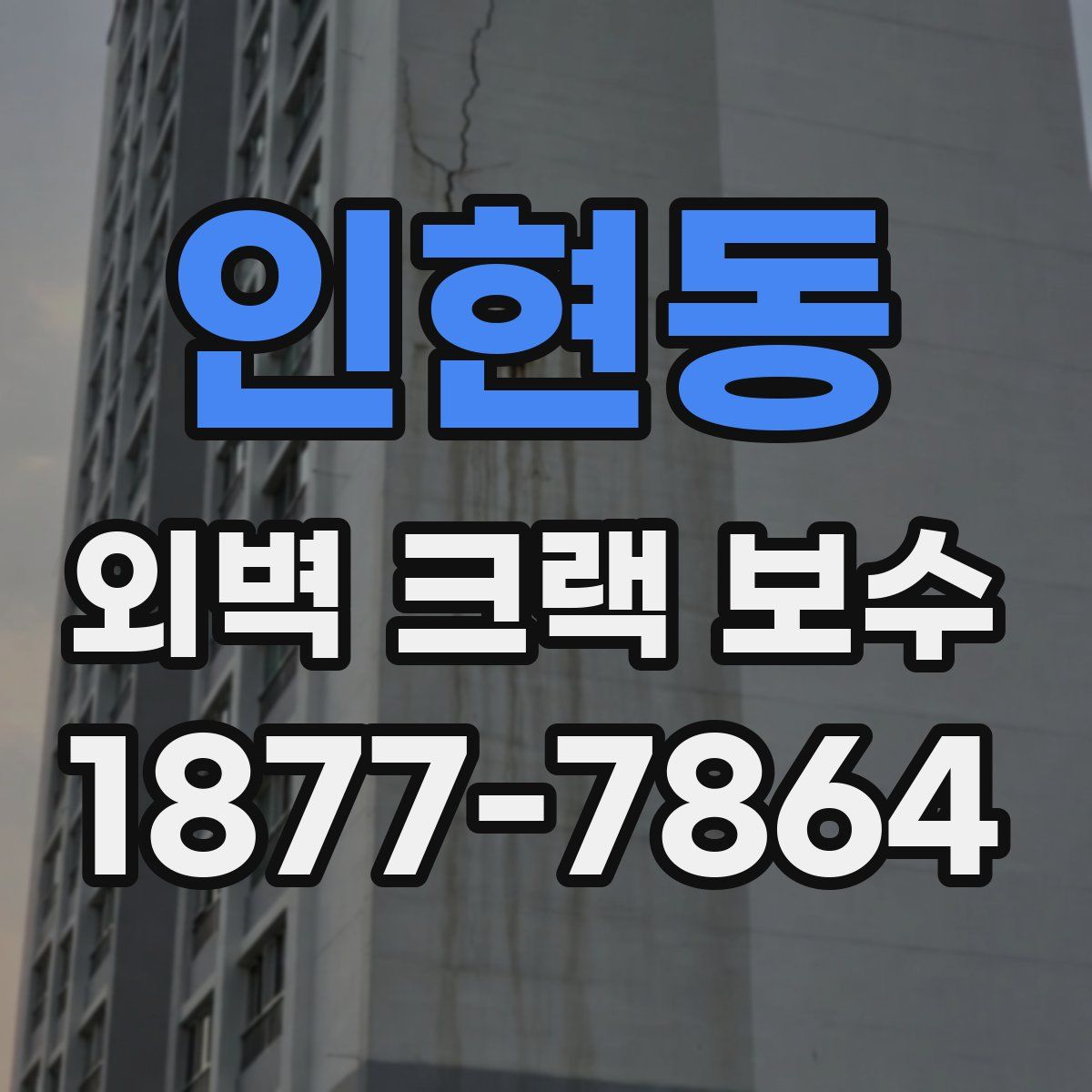 인현동 외벽 크랙 보수