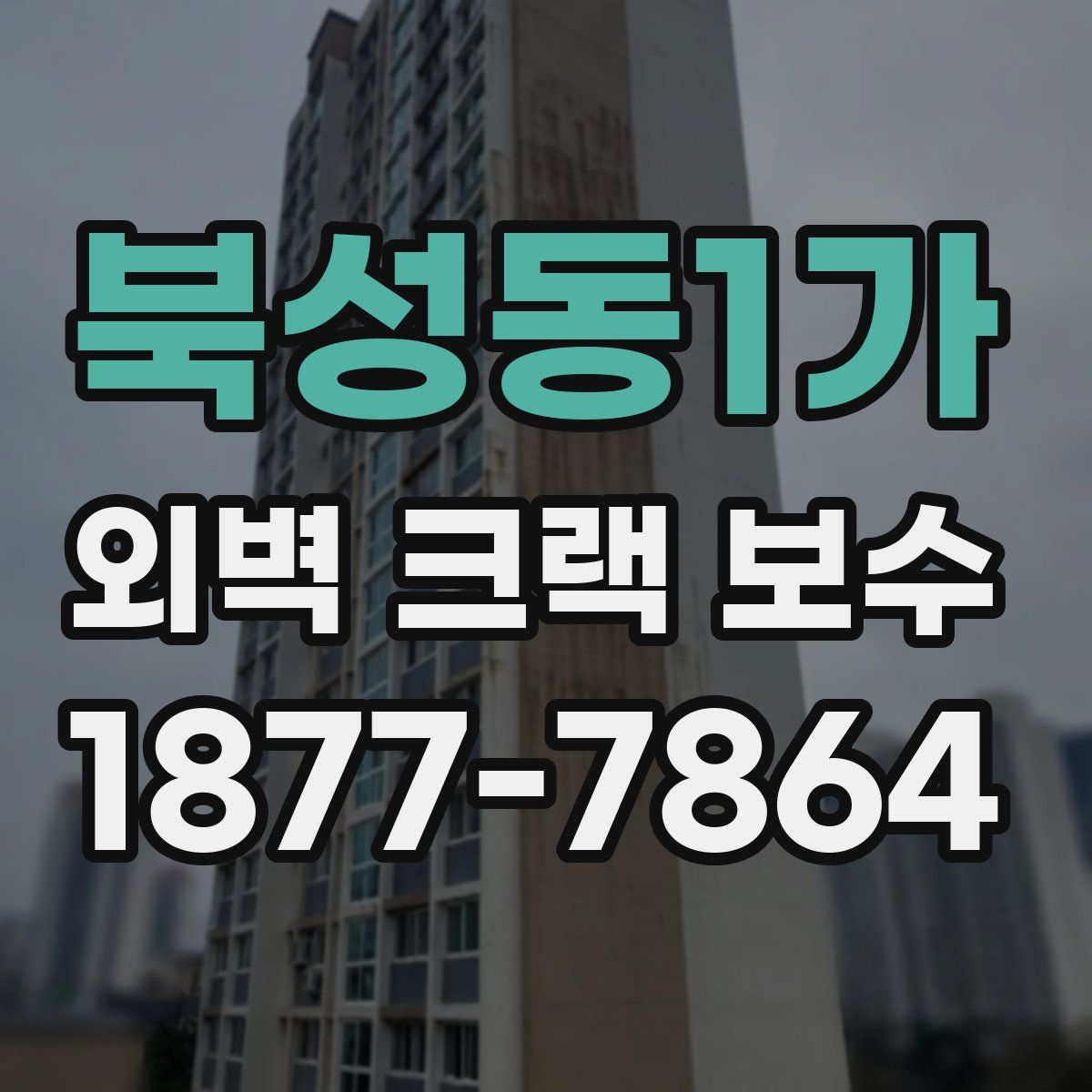 북성동1가 외벽 크랙 보수
