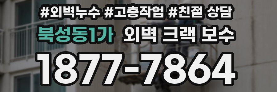 북성동1가 외벽 크랙 보수