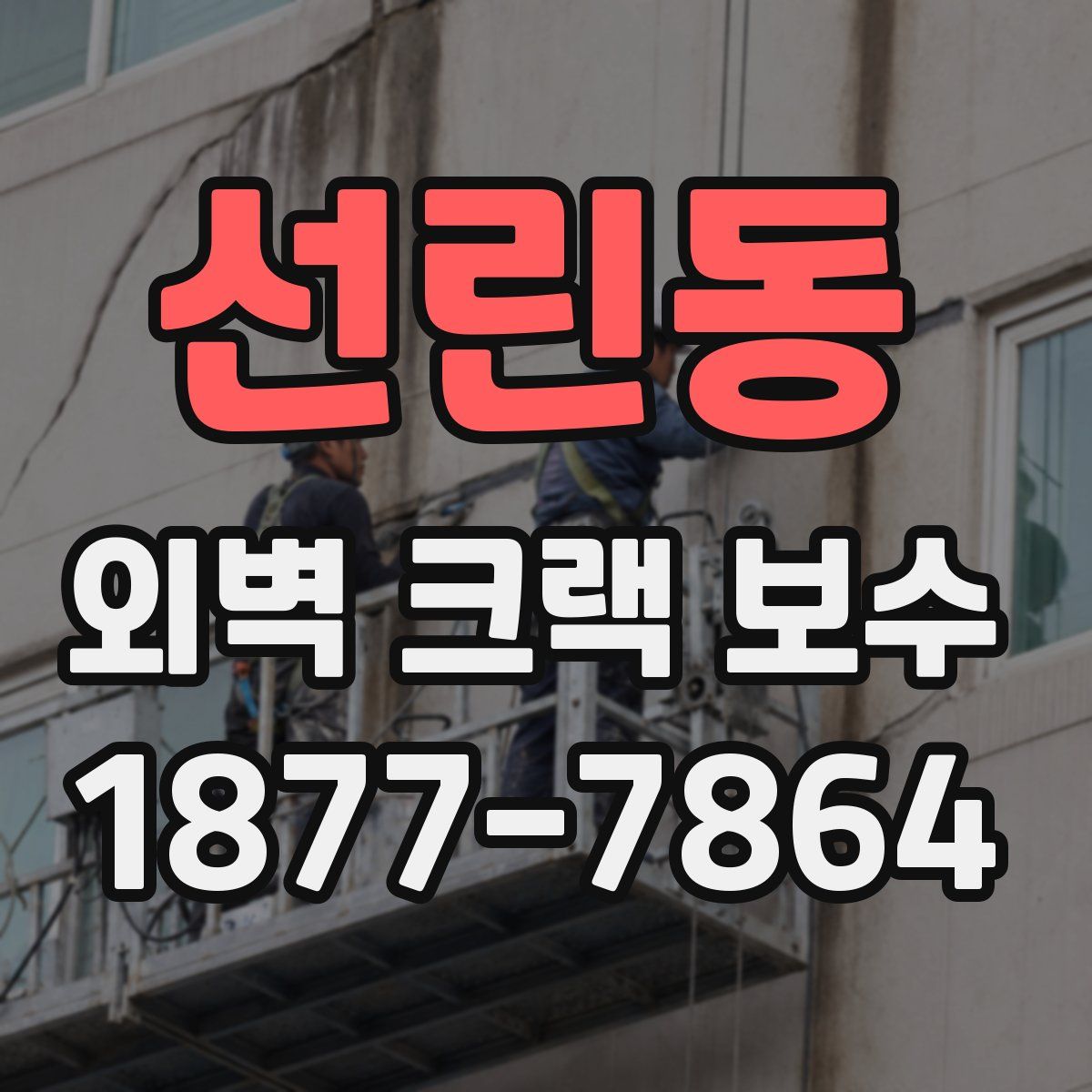선린동 외벽 크랙 보수
