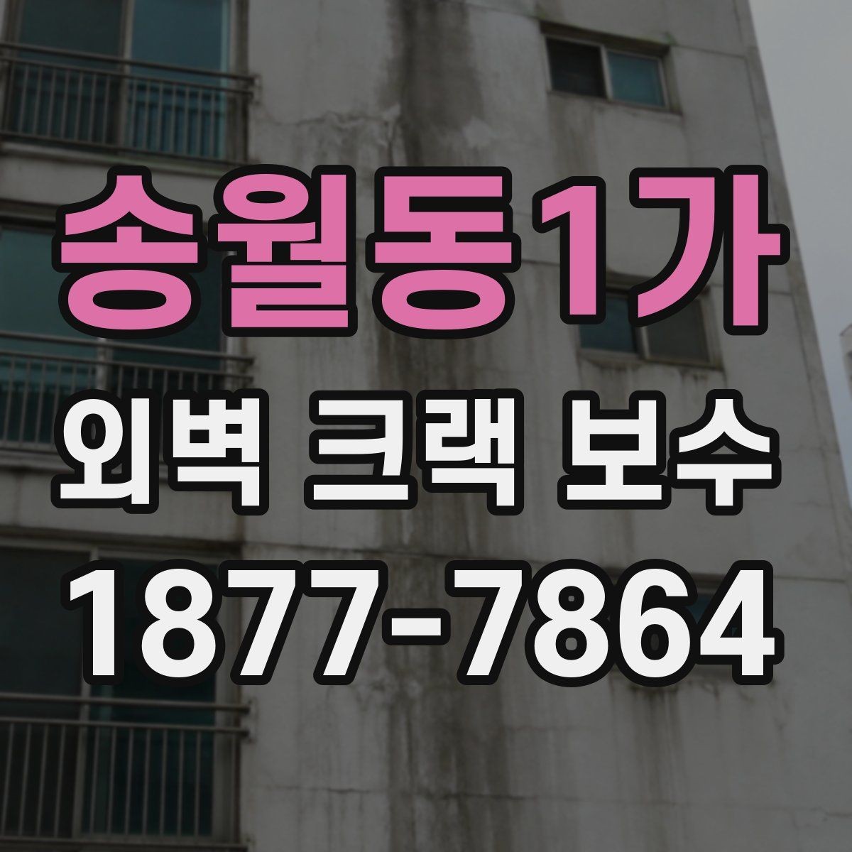 송월동1가 외벽 크랙 보수 자재별 특징과 선택 팁