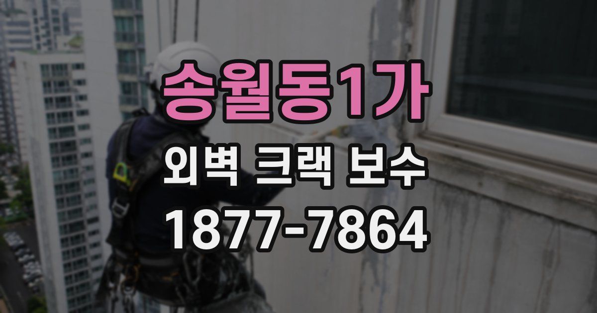 송월동1가 외벽 크랙 보수