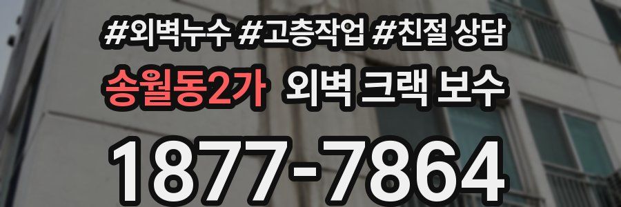 송월동2가 외벽 크랙 보수