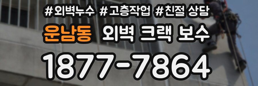 운남동 외벽 크랙 보수