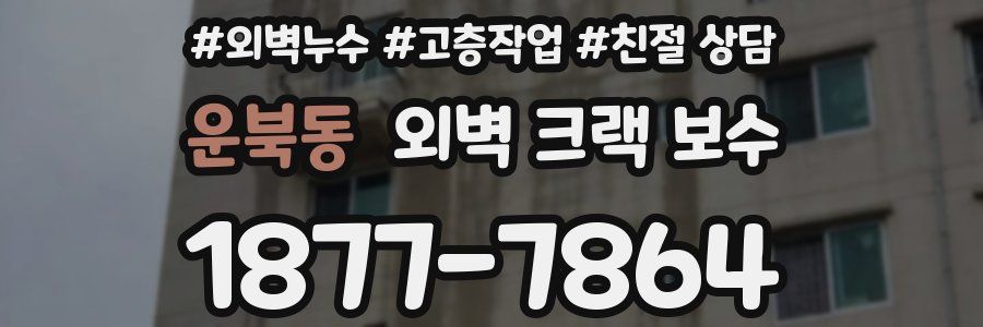운북동 외벽 크랙 보수