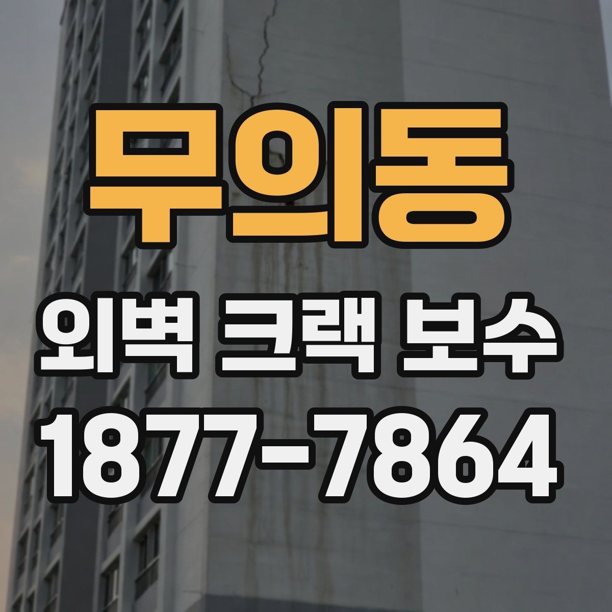 무의동 외벽 크랙 보수 시기, 늦추면 생기는 문제