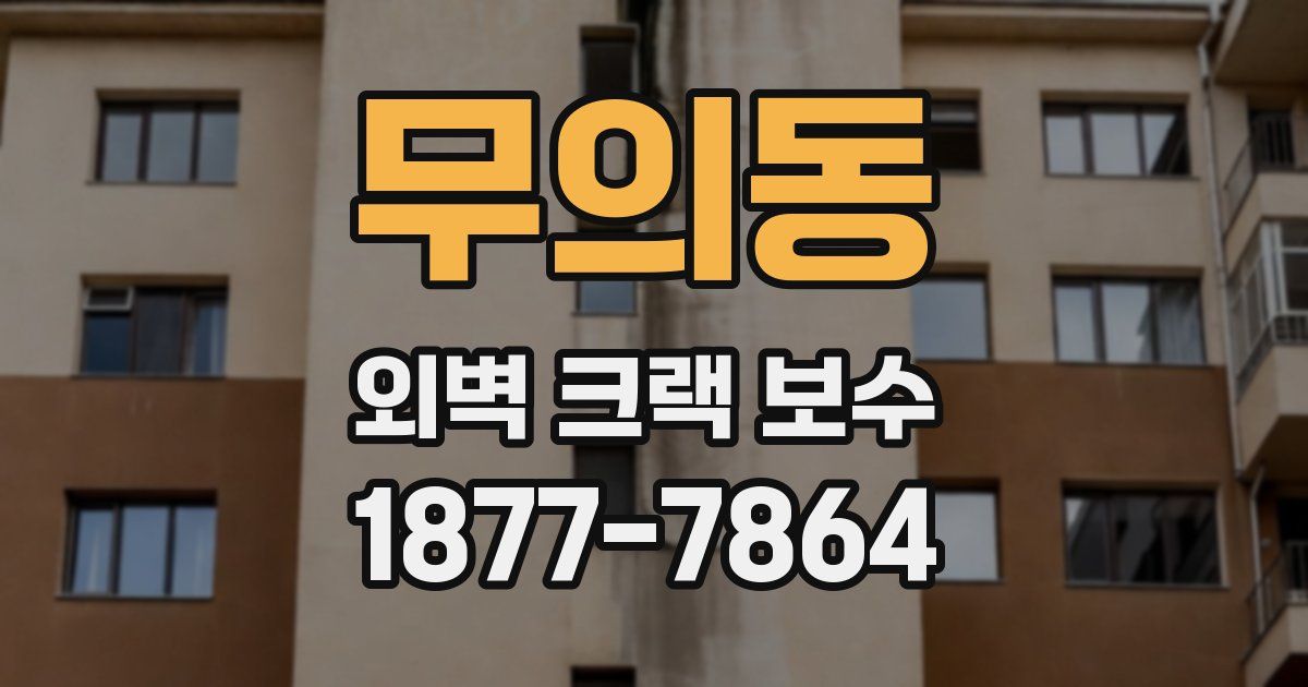 무의동 외벽 크랙 보수