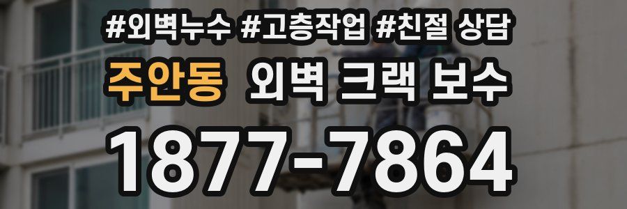 주안동 외벽 크랙 보수